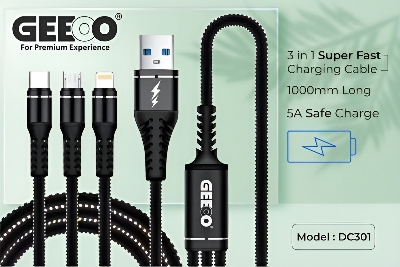 Picture of Geeoo DC-301 3in1 Long Data Cable