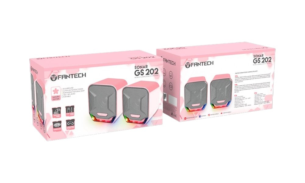 Picture of Sonar GS202 Sakura Edition USB & 3.5mm Gaming Speaker (2:0)