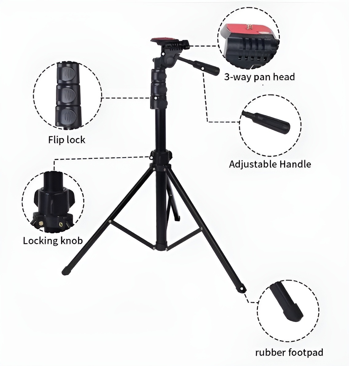 Picture of JMARY KP-2206 Camera And Phone Selfie Stick Tripod