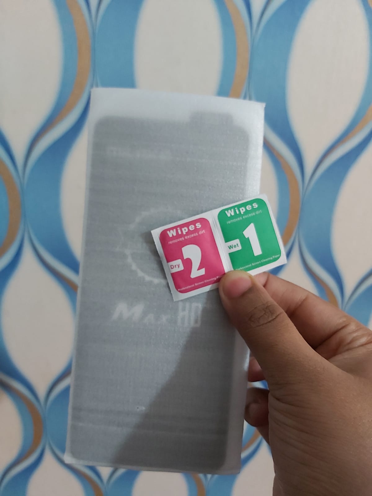 Picture of For Xiaomi Redmi Note  OG SUPPER PREMIUM  LARGEST  Rinbo Tempered Glass Screen Protector withe wipes free