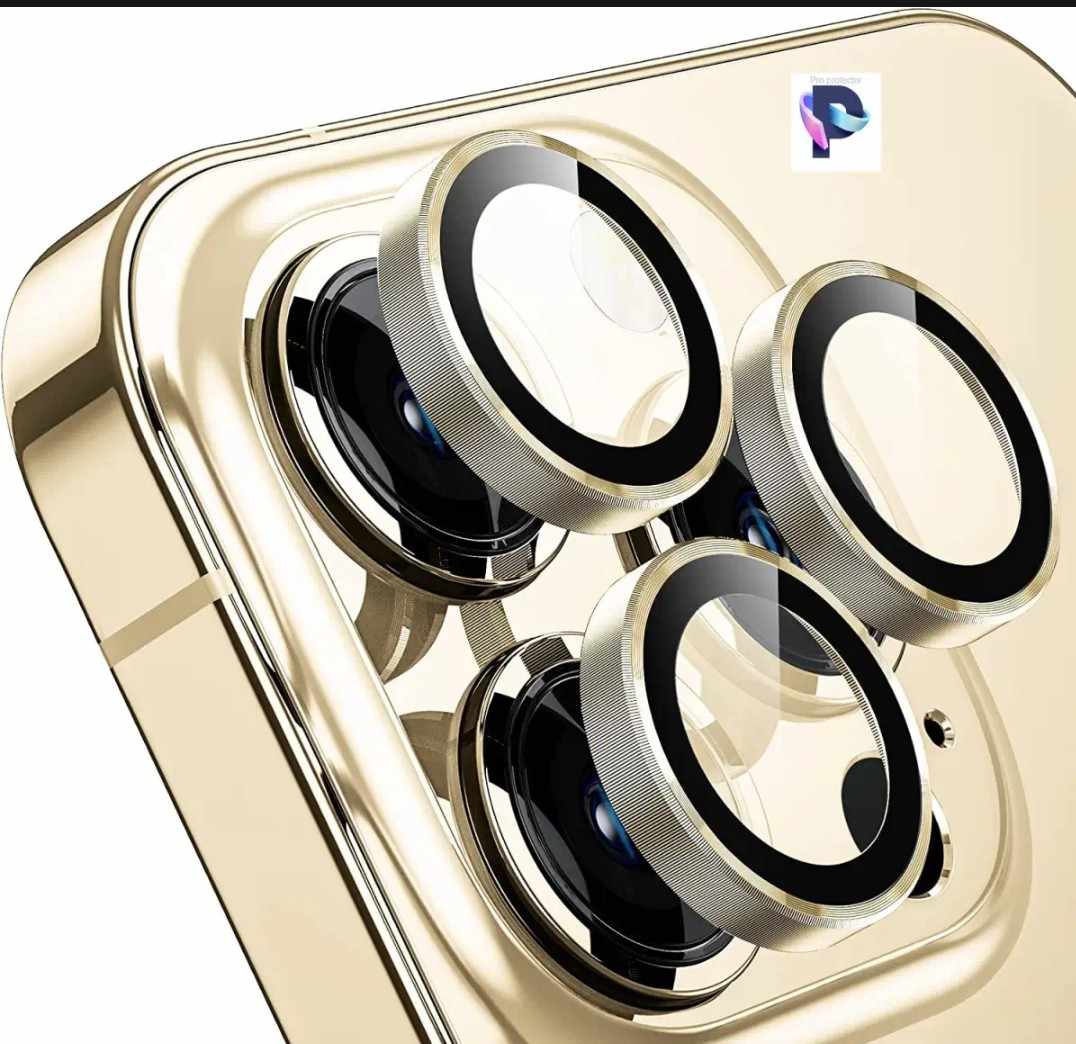 Picture of For Apple iPhone 14 Pro/iPhone 14 Pro Max Ultra-thin Aviation Alloy Camera Lens Protector HD Tempered Metal Glass Camera Screen Protector Cover Film Accessories(Deep Purple ,Space Black,Gold ,Silver