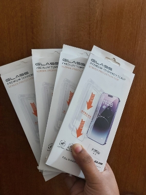 Picture of For Apple  iPhone  Lenuo High End Tempered Glass   Max High Definition Screen Protector Screen Protector With Alignment Mounting Cover