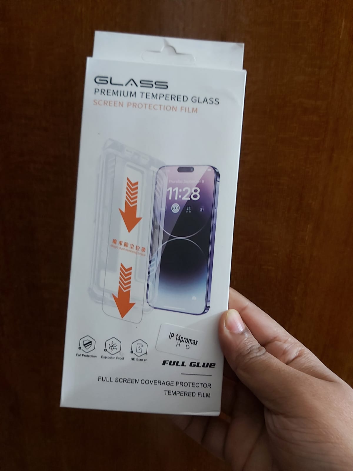 Picture of For Apple  iPhone  Lenuo High End Tempered Glass   Max High Definition Screen Protector Screen Protector With Alignment Mounting Cover