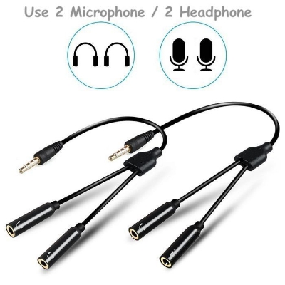 Picture of Dual Microphone Adapter For Smartphone & Laptop