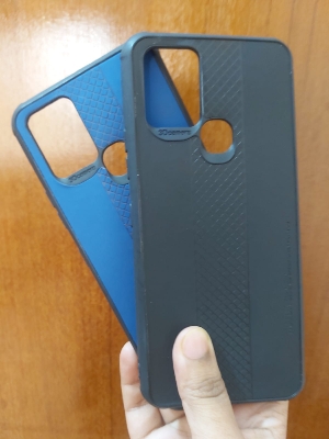 Picture of infinix hot10 Luxury Silicone Protect Back Cover Soft Case For back cover