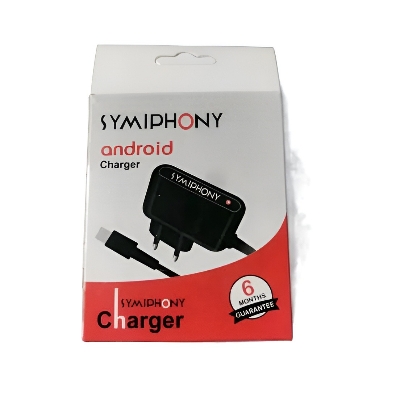 Picture of Symphony Button Phone Charger With 6 Month Warrnty - Fast Charger