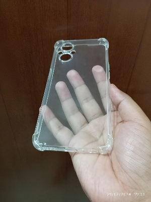 Picture of OPPO A96/ RENO 7Z/ONE PLUS NORD N20/RENO8Z/RENO8 LITE shockproof Transparent liquid Cristal clear long time useable soft premium protective back cover