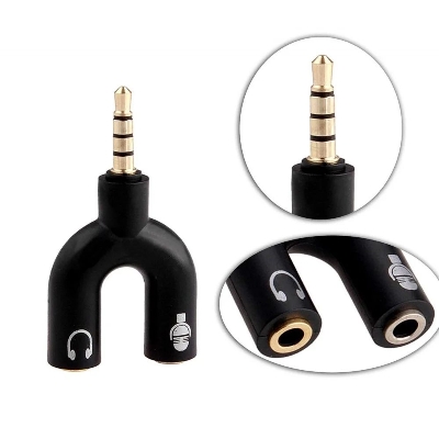 Picture of U-Shape Converter- 3.5mm Audio Splitter For Headphone And Microphone