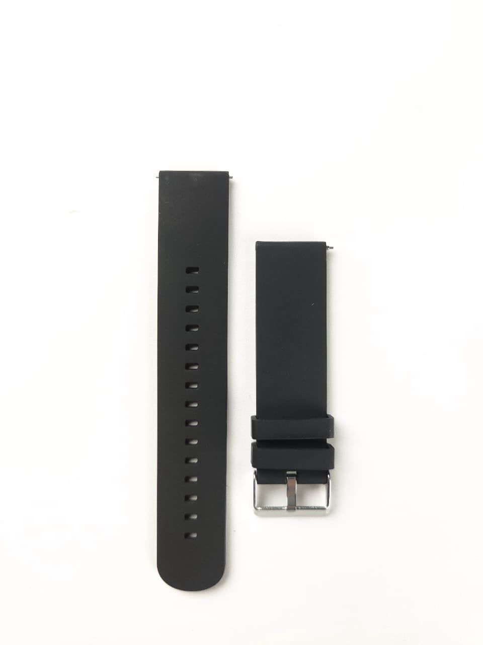 Picture of 20MM Plain Silicone Watch Strap – Black Color