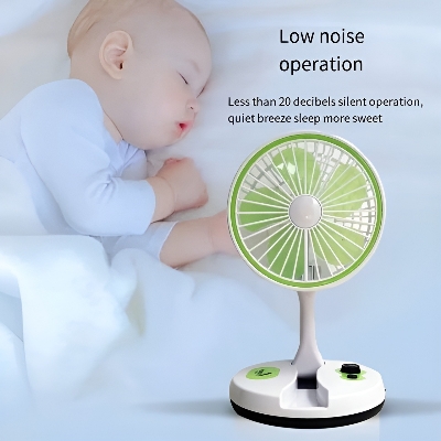 Picture of Rechargeable Fan with LED Lighting Multifunctional Folding