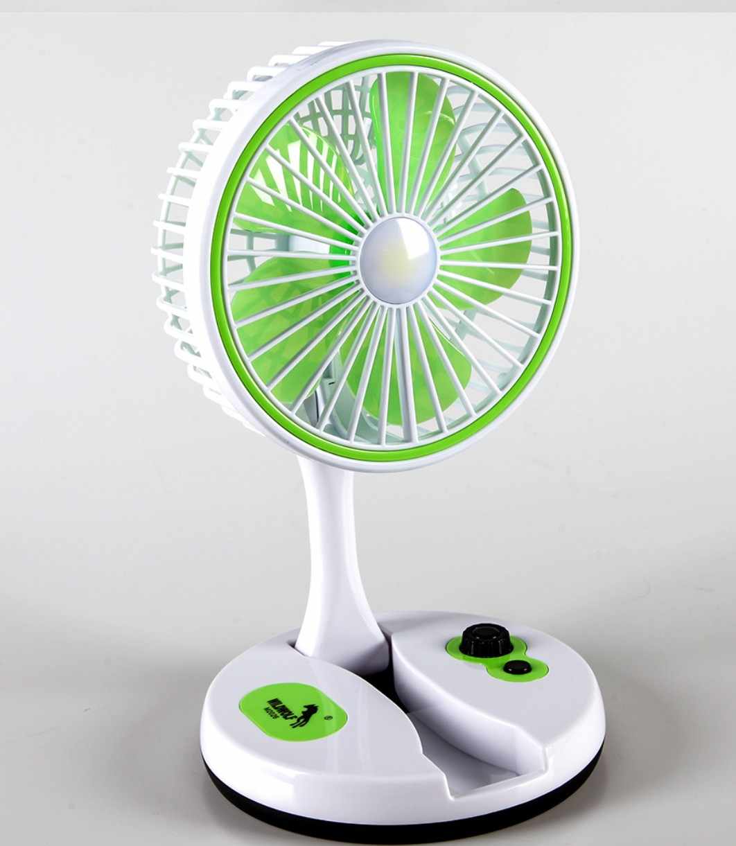 Picture of Rechargeable Fan with LED Lighting Multifunctional Folding