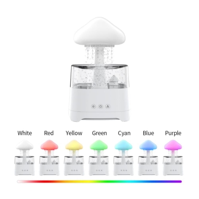 Picture of 5 IN 1 Bluetooth Speaker Rain Cloud Humidifier, switchable 7 colors, 450ml capacity super quiet, intelligent anti-dry function
