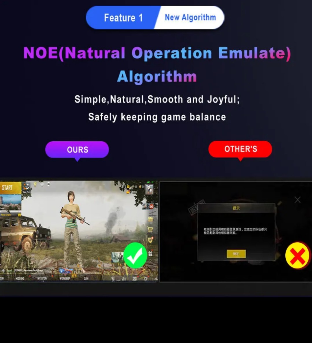 Picture of TechG K190 Mobile Gaming RGB Keyboard & Mouse Converter Combo Support For Android & IOS PC  Mobile Game Accessories