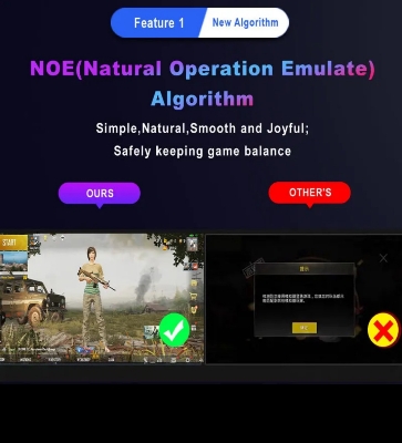 Picture of TechG K190 Mobile Gaming RGB Keyboard & Mouse Converter Combo Support For Android & IOS PC  Mobile Game Accessories