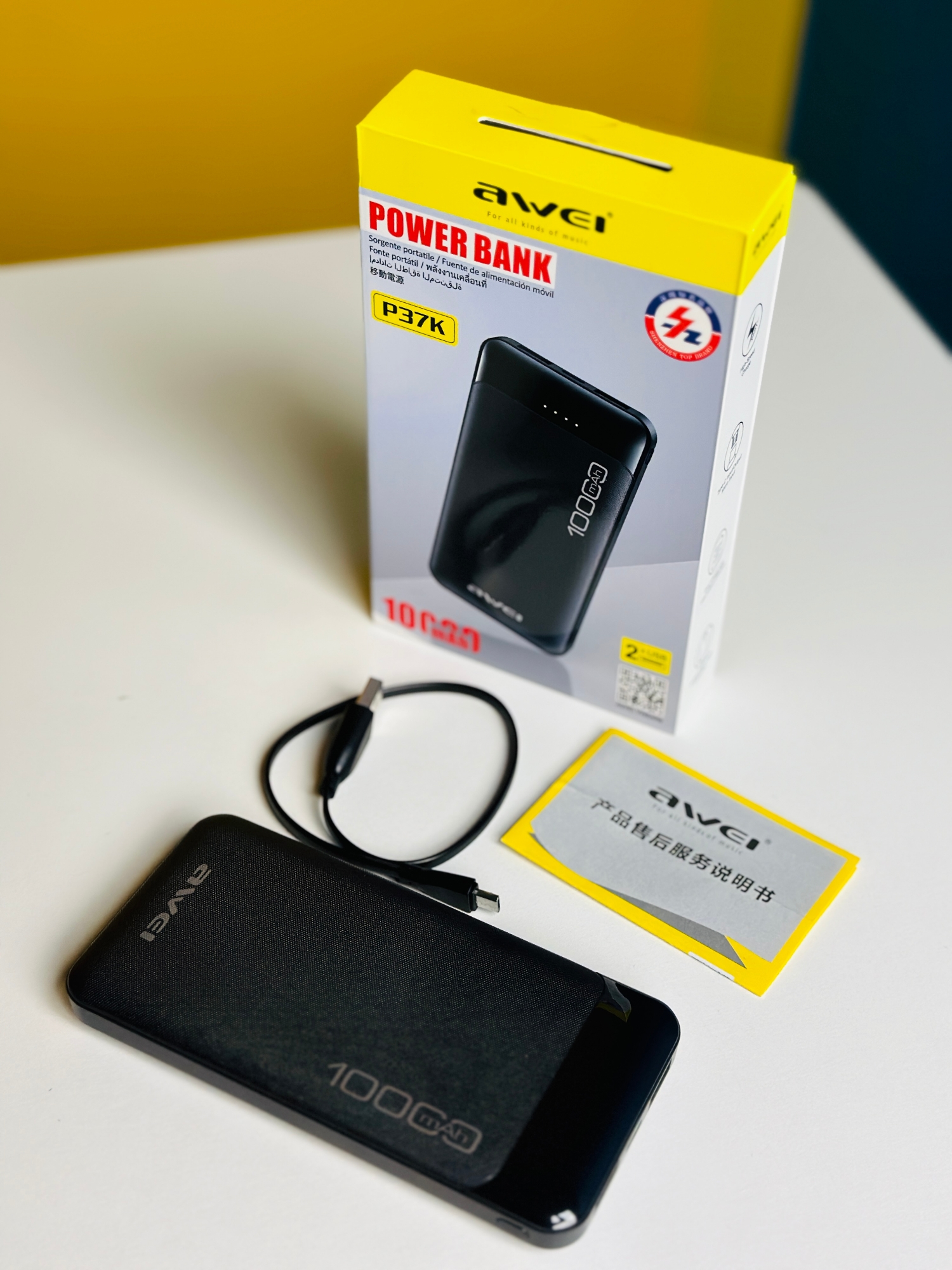 Picture of Awei P37K 10000mAh Fast Charging Power Bank