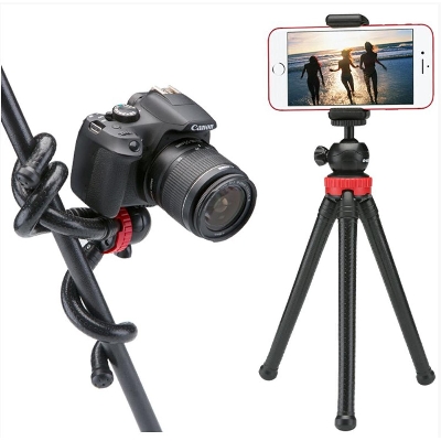 Picture of Combo! Octopus Tripod With Ball Head- Best For DSLR Or Smartphone Vlogging & Table Stand