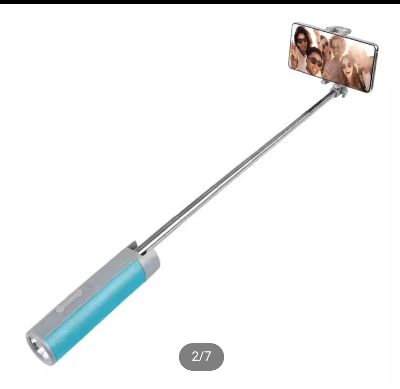 Picture of New 5 in 1 Multifunctional Extendable Selfie Stick Wireless Speaker With Flashlight Power Bank Phone Holder Portable Speakers