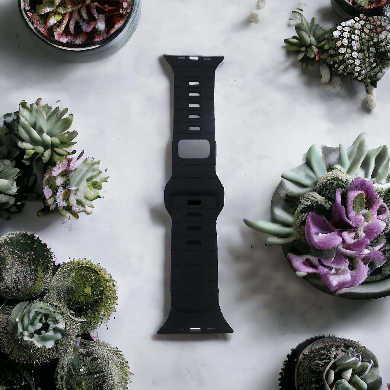 Picture of For Smart Watch- 42/44/45/49mm-Premium Quality Silicon Magnetic polar Strap