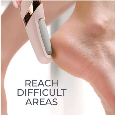 Picture of Pretty Gril Flawless Pedi Electronic Pedicure Tool with Two Roller Heads & Charging Cable