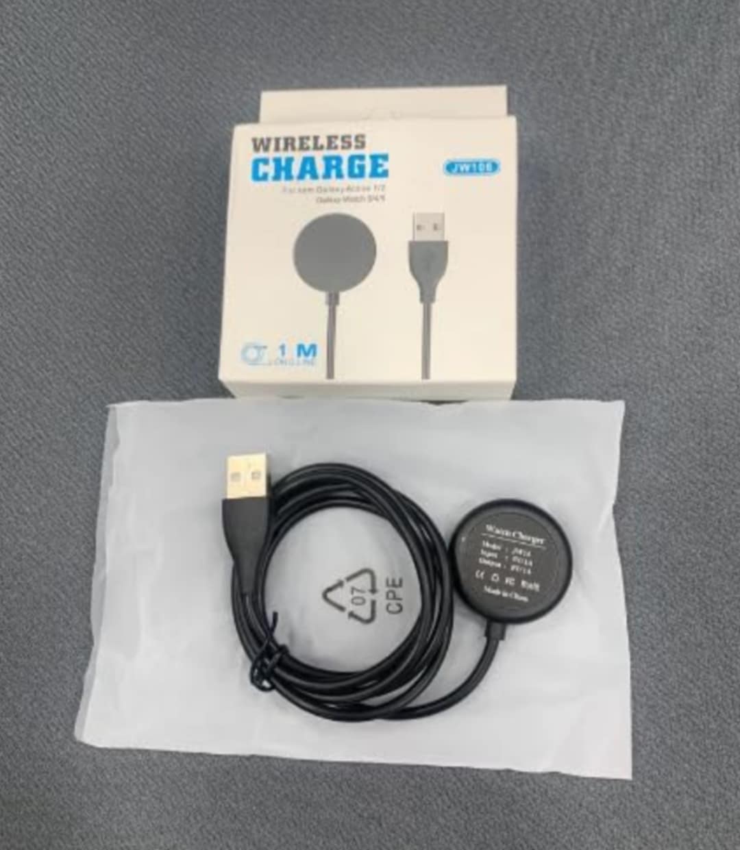 Picture of Sam-Sung Galaxy Watch Active JW-14 Charger Compatible with 1/2, Galaxy Watch 3/4/5- USB Charging Cable 1M Smartwatch