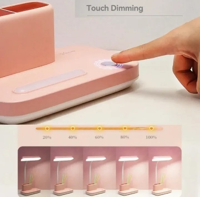 Picture of YAGE YG-T031C Rechargeable Touch Dimming Desk Lamp – Pen & Phone Holder