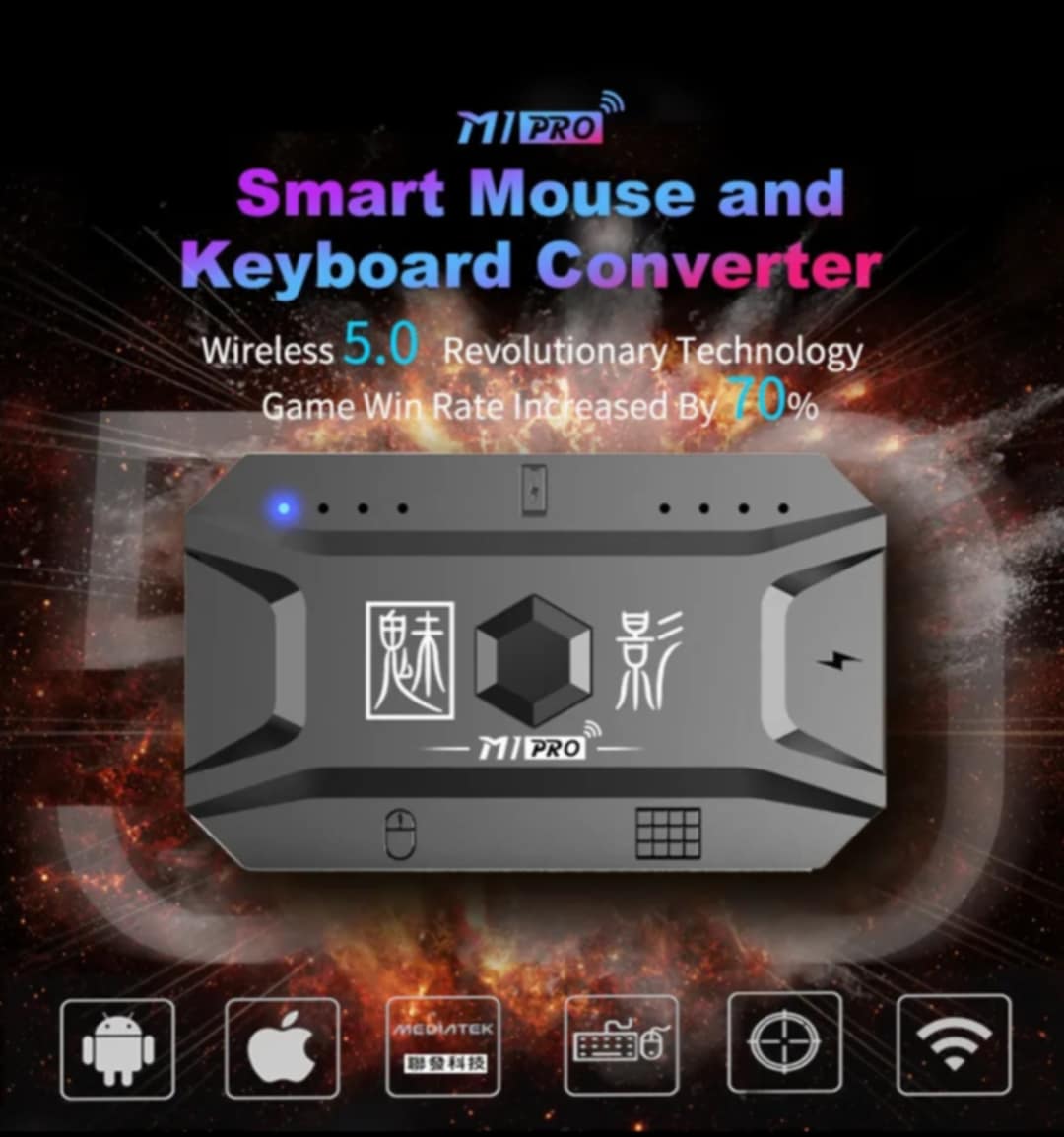 Picture of M1 Pro  Mouse Converter Portable Mobile Game d and Mouse Adapter BT5.0 Connection Port Android System