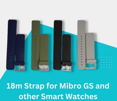 Picture of 18mm Soft Silicone Replacement Strap for Mibro GS and other Smart Watches