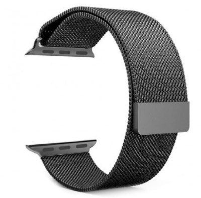 Picture of 42/44/45/49 Magnet Metal Replacement Strap Watch-Black