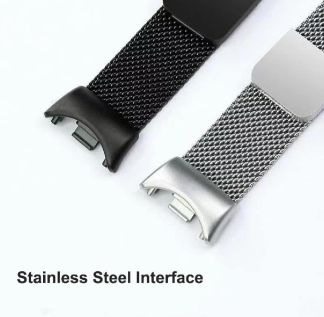 Picture of Xiaomi Mi Band 9, Mi Band 8 Bracelet Wristband Belt Stainless Steel Metal Strap Replacement Wrist Strap