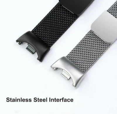 Picture of Xiaomi Mi Band 9, Mi Band 8 Bracelet Wristband Belt Stainless Steel Metal Strap Replacement Wrist Strap