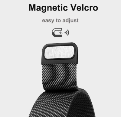 Picture of Xiaomi Mi Band 9, Mi Band 8 Bracelet Wristband Belt Stainless Steel Metal Strap Replacement Wrist Strap