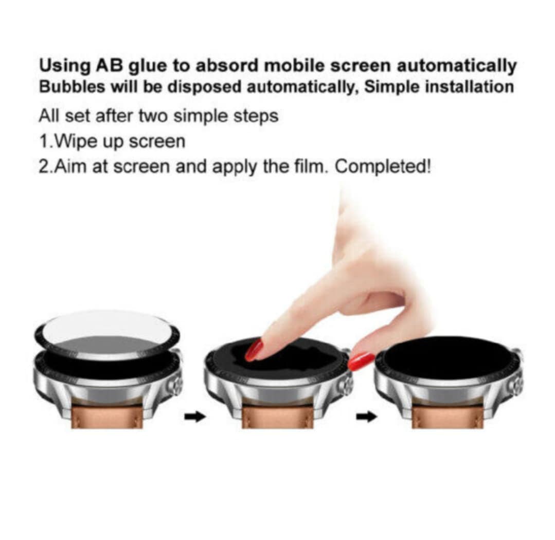 Picture of OnePlus Watch Full Coverage 3D Curved Screen Protector Protective Film for SmartWatch