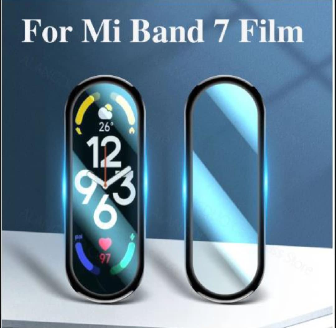 Picture of Mi Band 7 screen protector / band 7 Tempered Glass For Full Curved Screen 3D Soft Glass Protective Film