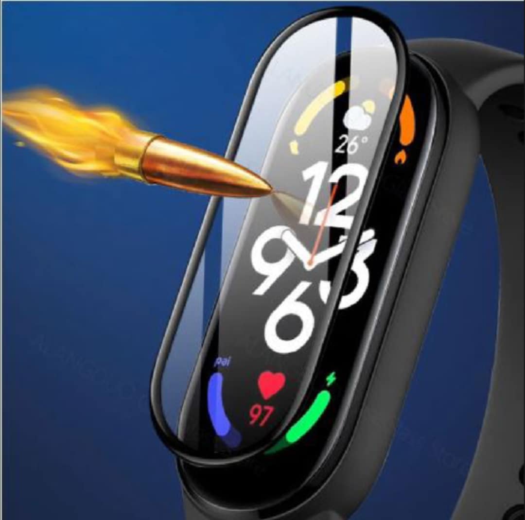 Picture of Mi Band 7 screen protector / band 7 Tempered Glass For Full Curved Screen 3D Soft Glass Protective Film