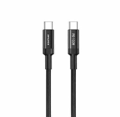 Picture of Awei CL-117T 1m 5A Type-C to Type-C Fast Charging Cable