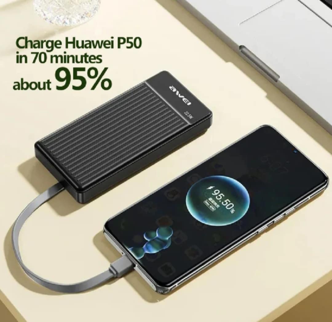 Picture of Awei P88K 10000mAh 22.5w Fast Charging Power bank