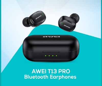 Picture of AWEI T13 Pro Bluetooth Earphones Wireless Waterproof Touch Earbuds Hifi Sound Quality