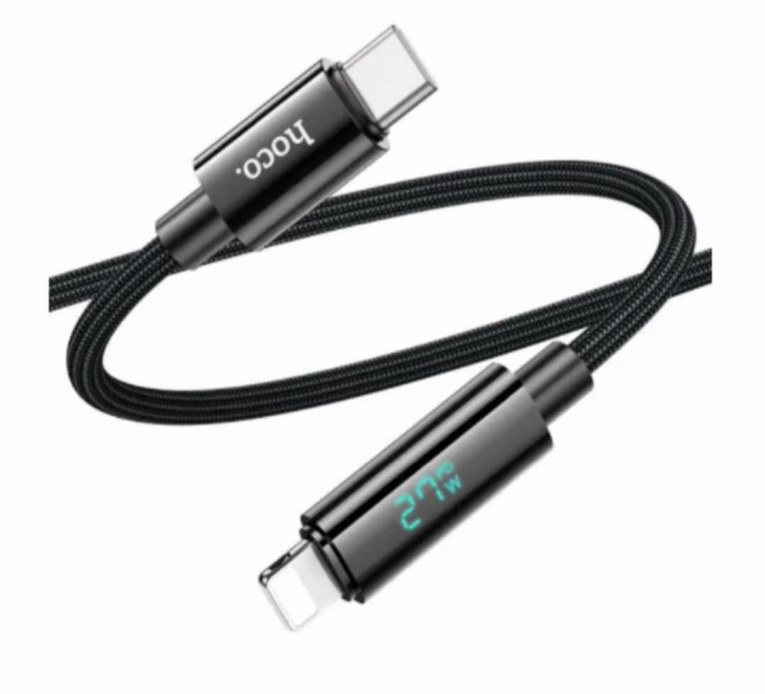 Picture of Hoco U125 Benefit Type-C to Lightning 27W Fast Charging Data Cable With Display
