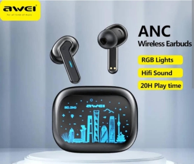 Picture of Awei T53 ANC TWS Wireless Earbuds Bluetooth 5.3 HiFi Music Active Noice Reduction + ENC HD Call Headset