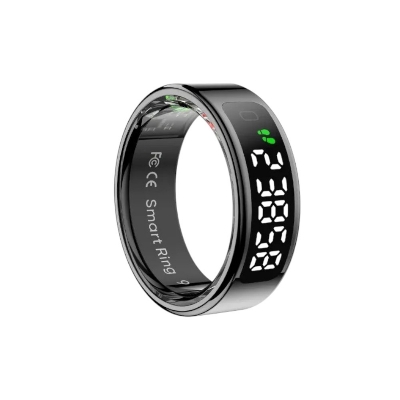 Picture of COLMI R12 Smart Ring with Display Screen and Touch – Black (Ring Size – 10)