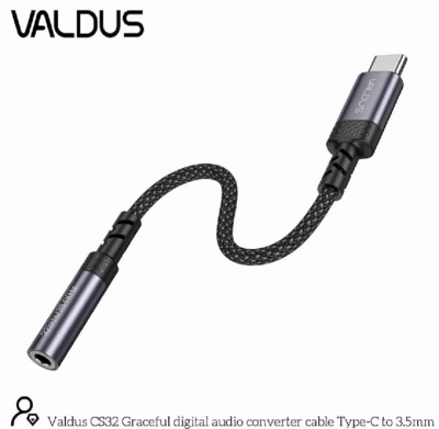 Picture of VALDUS CS32 USB-C to 3.5mm Audio Adapter Cable