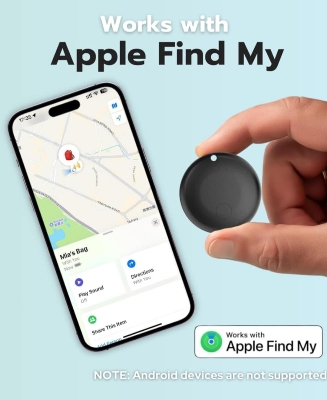 Picture of MiLi MiTag iPhone Location Tracker Device. Compatible with Apple Find My Device. Smart Finder