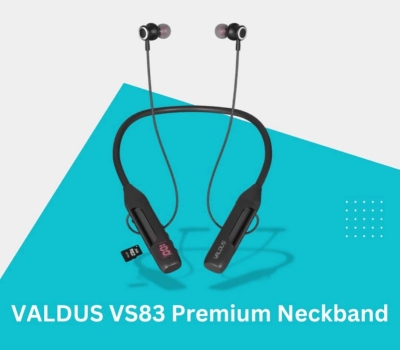 Picture of VALDUS VS83 Premium Neckband Supports Extra Memory card and upto 150 hours of Music