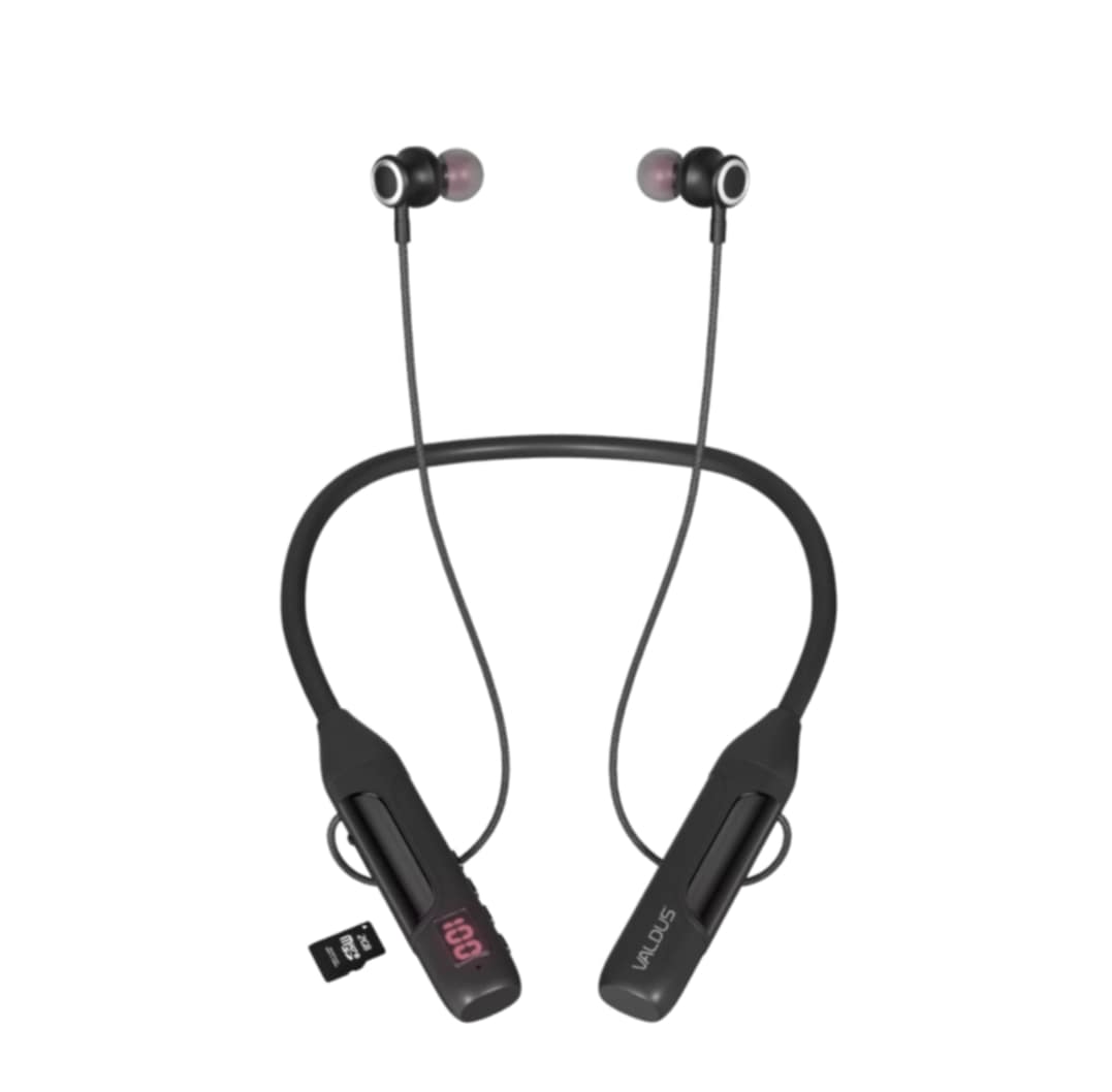 Picture of VALDUS VS83 Premium Neckband Supports Extra Memory card and upto 150 hours of Music