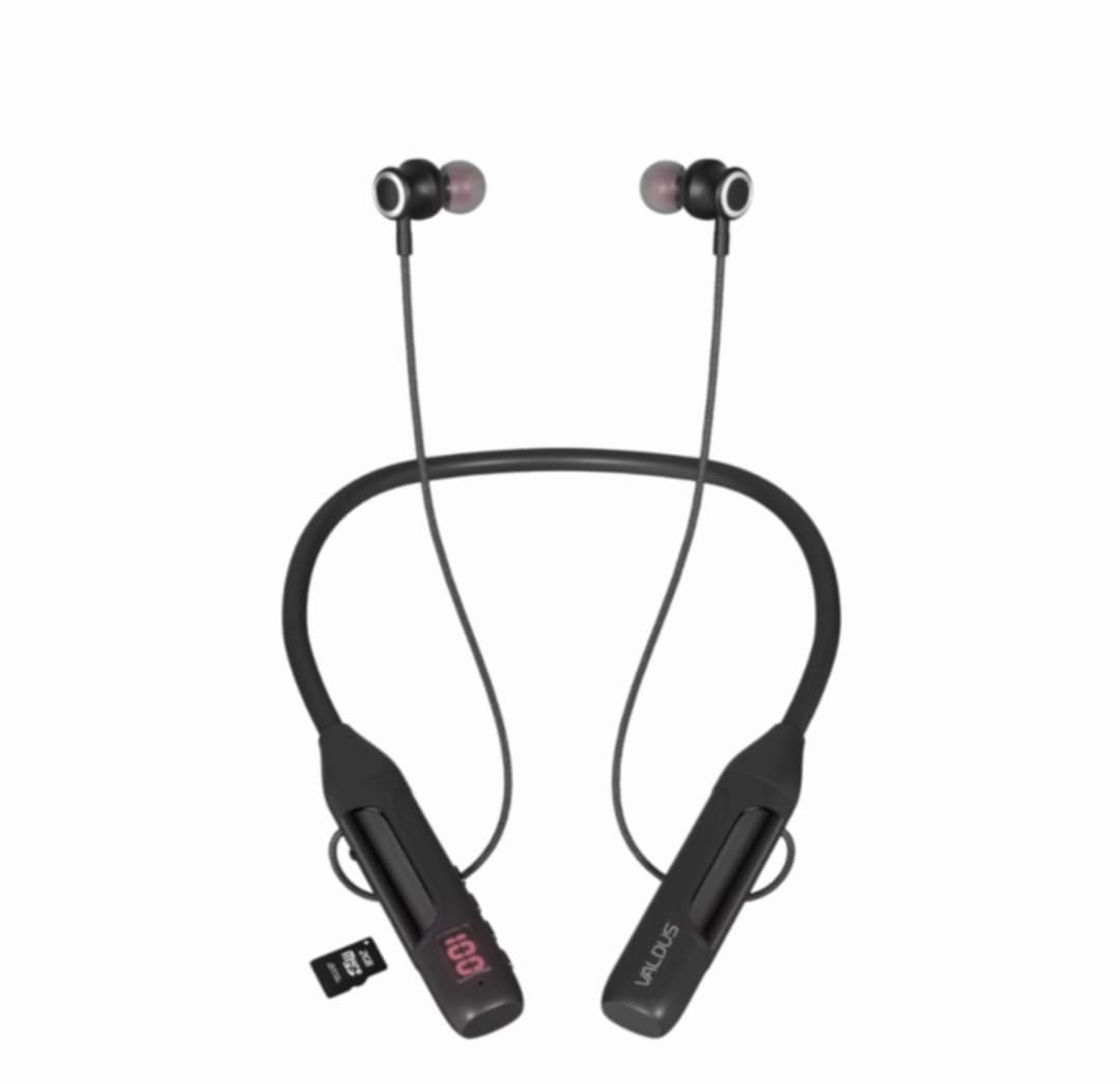 Picture of VALDUS VS83 Premium Neckband Supports Extra Memory card and upto 150 hours of Music