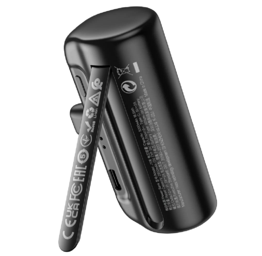 Picture of Hoco J106 Mini Pocket Power Bank - 5000mAh Capacity with Folding Stand for iPhone