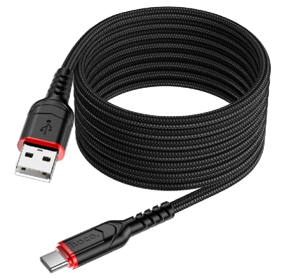 Picture of Hoco X59 Victory Anti-Bending USB Type C Fast Charging Data Cable 3A 2 Meter