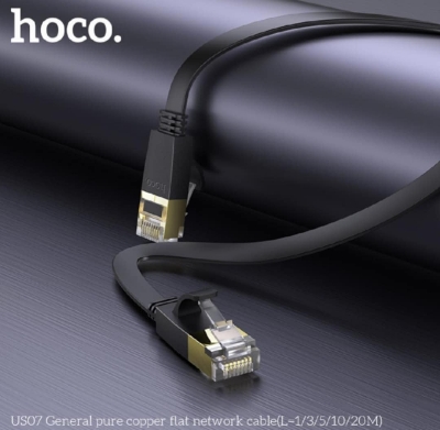 Picture of Hoco US07 8-Core Pure Copper Gigabit Cat6 Ethernet Cable with Gold-Plated RJ45 Plug