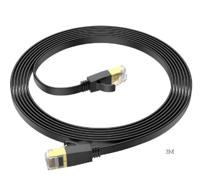 Picture of Hoco US07 8-Core Pure Copper Gigabit Cat6 Ethernet Cable with Gold-Plated RJ45 Plug