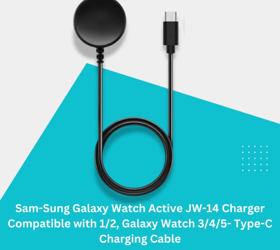 Picture of Sam-Sung Galaxy Watch Active JW-14 Charger Compatible with 1/2, Galaxy Watch 3/4/5- Type-C Charging Cable